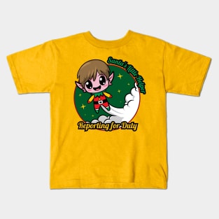 Santa's Little Helper - Reporting for Duty Kids T-Shirt